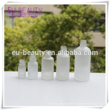 clear essential oil 15ml,30ml,50ml,120ml boston round frost glass bottle